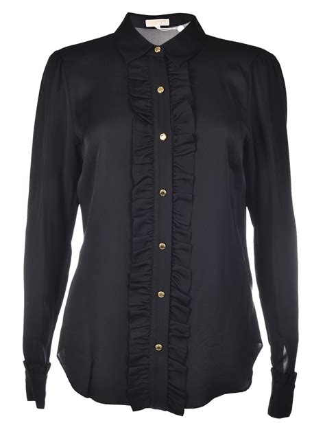 womens michael kors shirts|Michael Kors women's ruffled shirts.